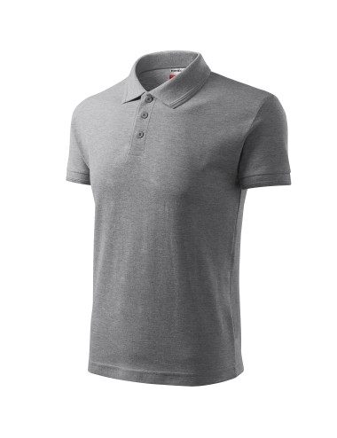 Reserve Herren-Poloshirt R22 dunkelgrau meliert Adler Rimeck