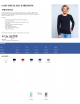 2Lady Regular Ls Premium Damen T-Shirt Marineblau Jhk Jhk