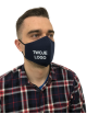Masken mit Logo, Marineblau, 300 Stück