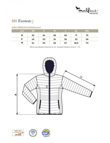 Women`s jacket everest 551 silver gray Adler Malfinipremium