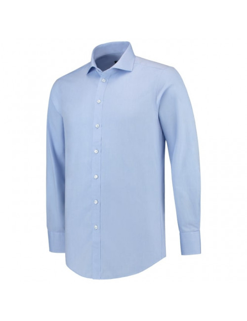 Men`s fitted stretch shirt t23 blue Adler Tricorp