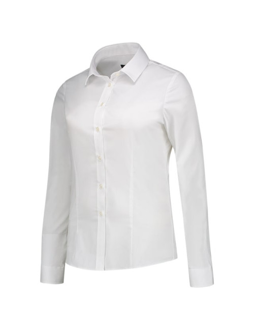 Women`s shirt fitted stretch blouse t24 white Adler Tricorp