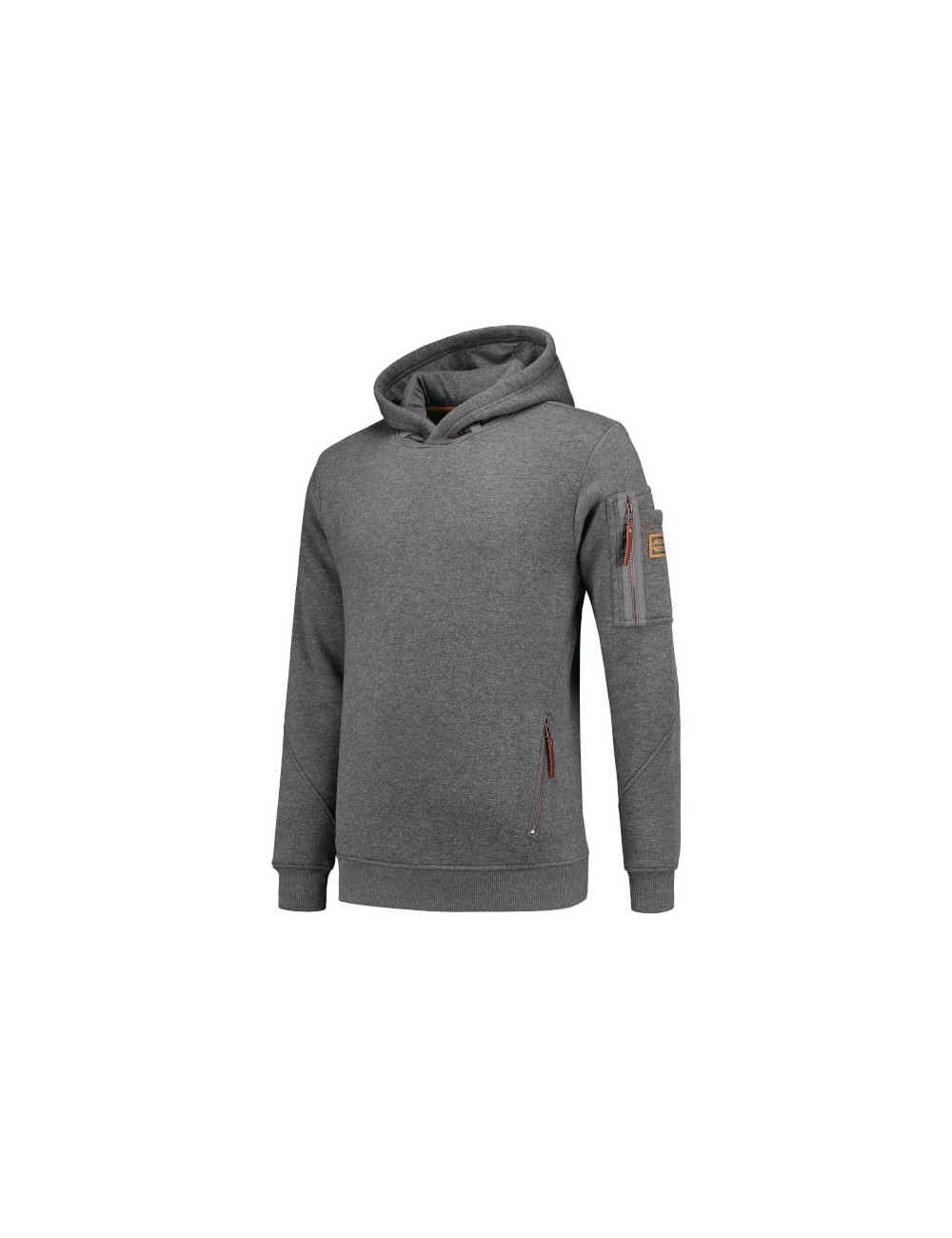 Men`s premium hooded sweater t42 stone melange Adler Tricorp