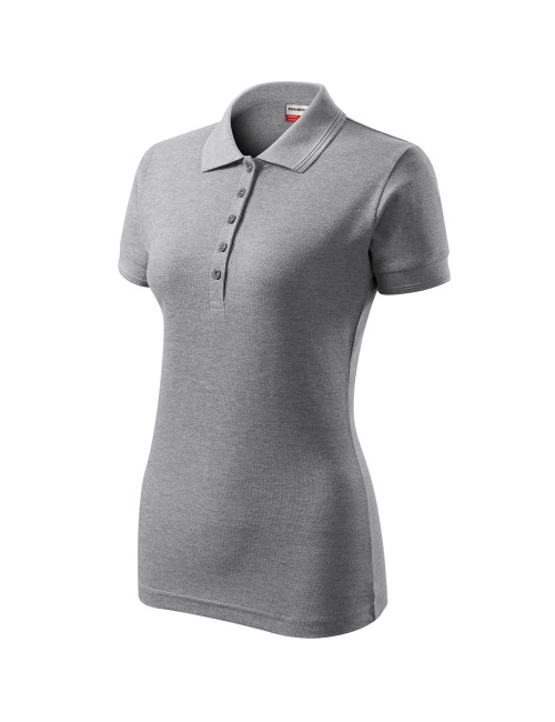 Ladies polo shirt reserve r23 dark gray melange Adler Rimeck