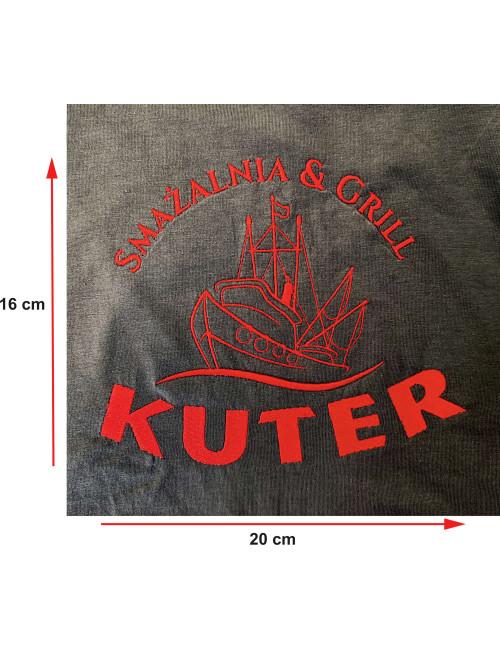 Logo embroidery on clothing