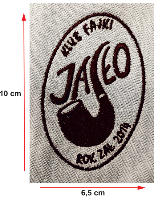 Computer embroidery on clothes, caps