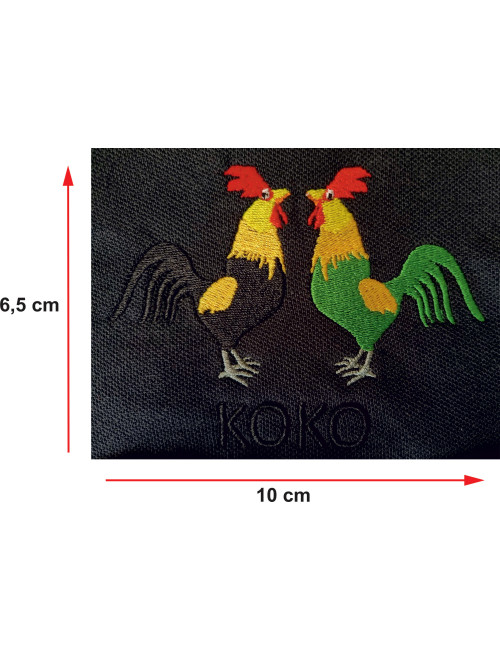 Computer embroidery on clothes, caps