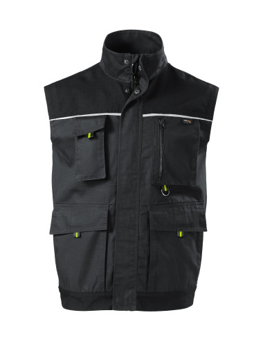 Ranger w54 men`s work vest ebony gray Adler Rimeck