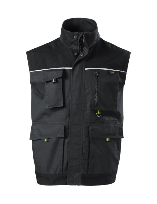 Ranger w54 men`s work vest ebony gray Adler Rimeck