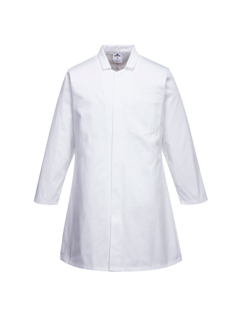 Men`s grocery apron with 1 pocket white Portwest