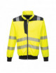 PW3 gelb/schwarzes Warn-Sweatshirt Portwest