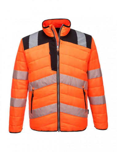 Pw3 baffle hi-vis jacket orange/black Portwest