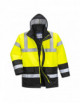 Yellow/black traffic hi-vis contrast jacket Portwest