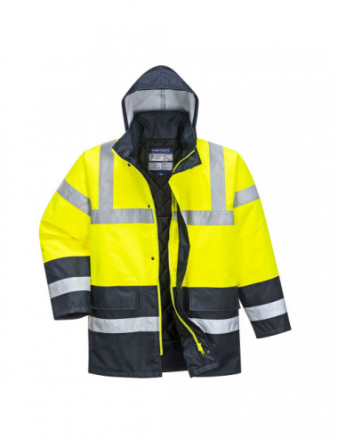 Kontrastowa kurtka ostrzegawcza traffic żółty Portwest