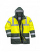 2Yellow/green traffic hi-vis contrast jacket Portwest