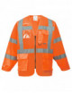 2Executive safety vest with sleeves orange Portwest