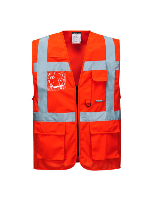 Executive hi-vest berlin red Portwest