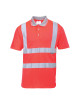 Rotes Portwest-Warnpoloshirt