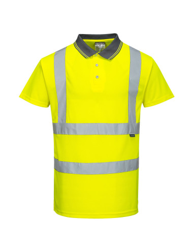 Hi-vis polo shirt yellow Portwest