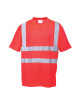 Rotes Warn-T-Shirt von Portwest