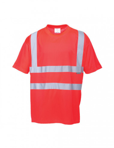 T-shirt ostrzegawczy czerwony Portwest
