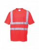 Rotes Warn-T-Shirt von Portwest