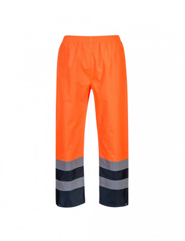 Two-tone traffic trousers orange Portwest