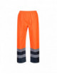 Two-tone traffic trousers orange Portwest