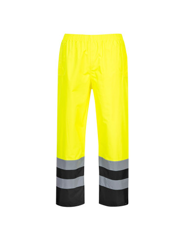 Traffic yellow/black bi-tone hi-vis trousers Portwest