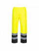 Traffic yellow/black bi-tone hi-vis trousers Portwest