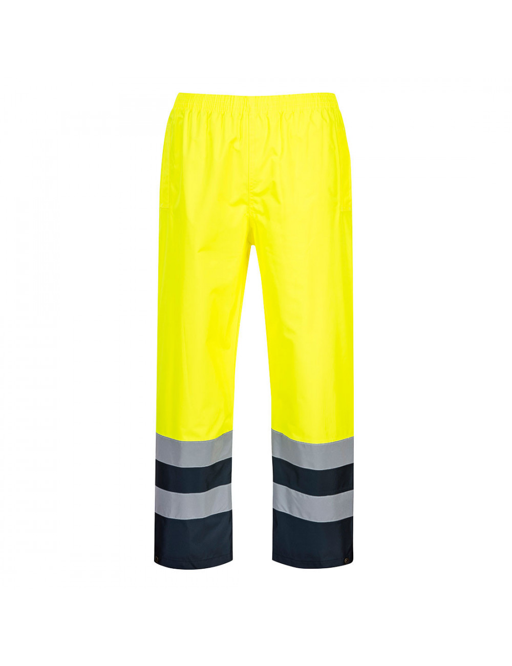 Dwukolorowe spodnie ostrzegawcze traffic żółty Portwest
