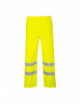 Breathable hi-vis trousers yellow Portwest