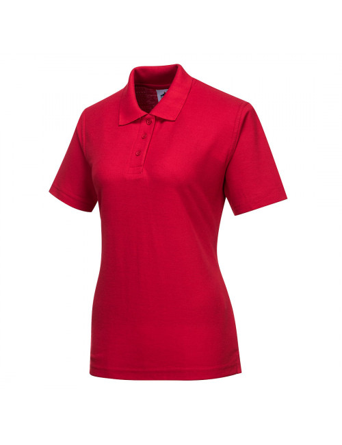 Koszulka damska polo czerwony Portwest