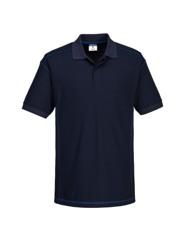 Zweifarbiges Poloshirt, Marineblau/Königsblau, Portwest