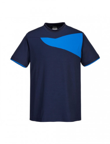 PW2 T-Shirt Marineblau/Königsblau Portwest