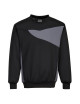 Pw2 crew neck sweatshirt black/grey Portwest