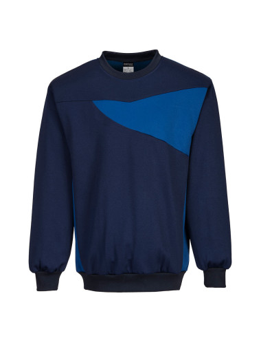 Pw2 crew neck sweatshirt navy/royal Portwest