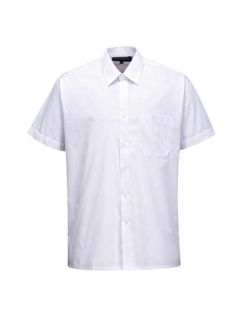 Klasyczna koszula z krótkimi rękawami biały Portwest