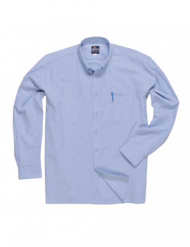 Long sleeve oxford shirt blue Portwest