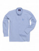 2bügelleichtes Oxford-Hemd langarm blau Portwest