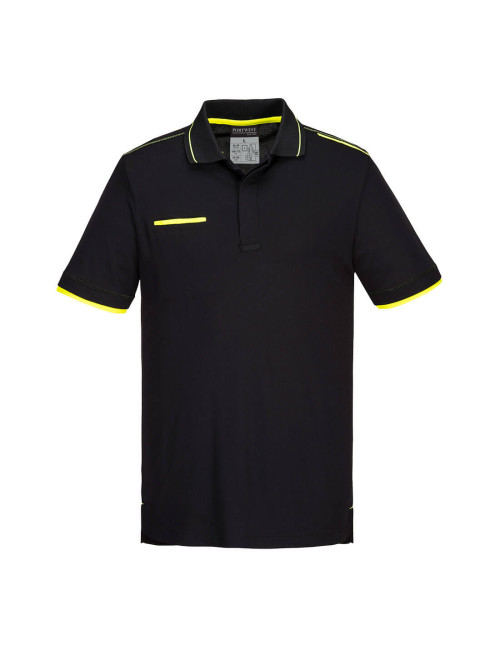 Poloshirt wx3 eco schwarz Portwest
