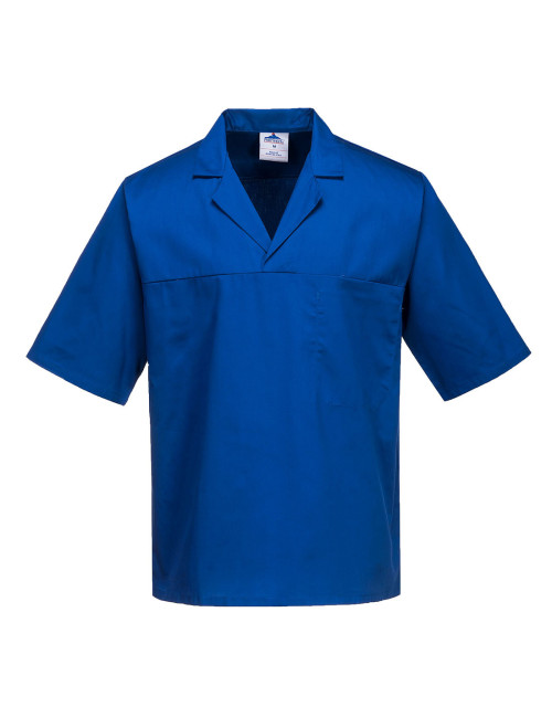 Baker`s short sleeve sweatshirt royal blue Portwest