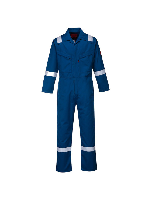 Araflame platinum royal blue jumpsuit Portwest