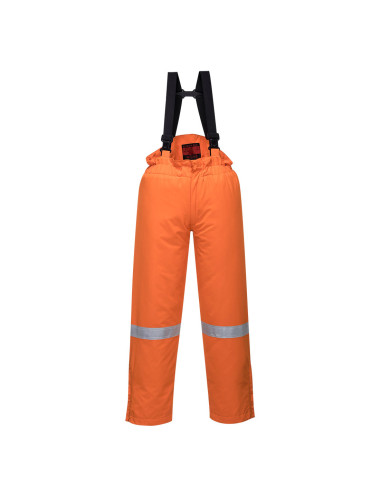 Warm winter dungarees araflame orange Portwest