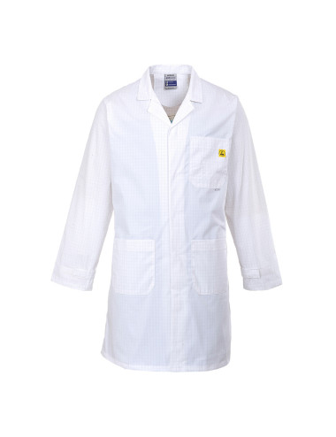 Esd apron white Portwest