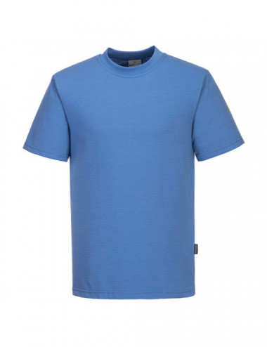 Portwest T-shirt antyelektrostatyczny ESD Niebieski Hamilton