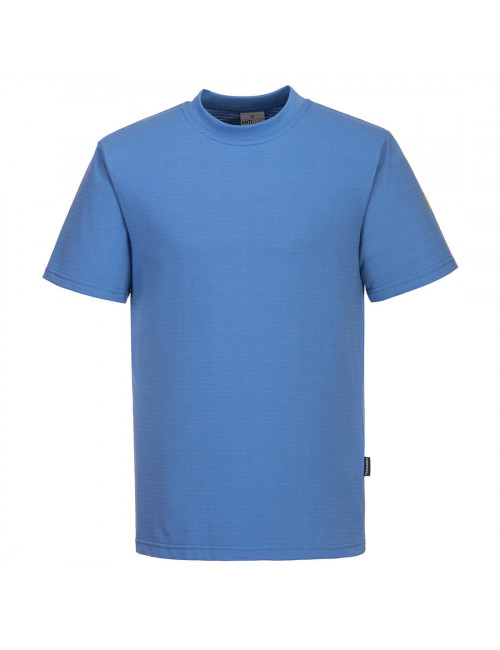 Esd antistatic t-shirt hamilton blue Portwest