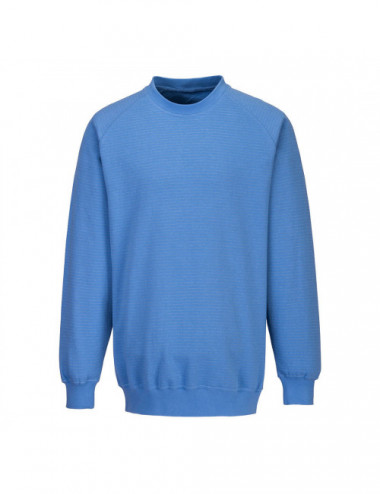 ESD-Antistatik-Sweatshirt blau Hamilton Portwest