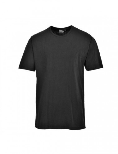 T-shirt z krótkimi rękawami czarny Portwest