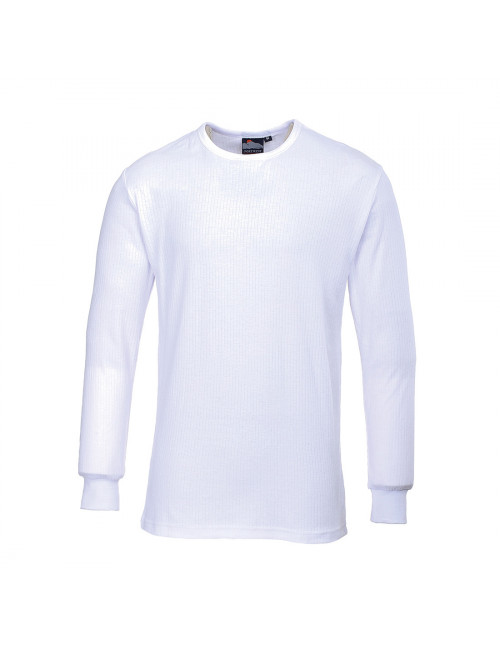 Weißes Portwest-Langarm-T-Shirt